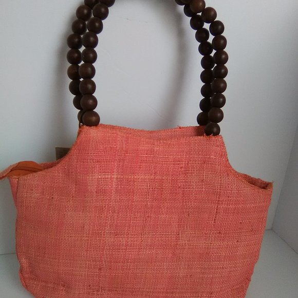 Sun & Sand Naturally Shoulder Bag Color Orange/ Brown NWT - Picture 4 of 9